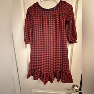 Red and Black Checkered Dress